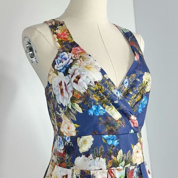 Sinequanone Floral Fit Flare Bow Dress Sz 6 Coquette Romantic Cottage Graduation - Picture 4 of 13